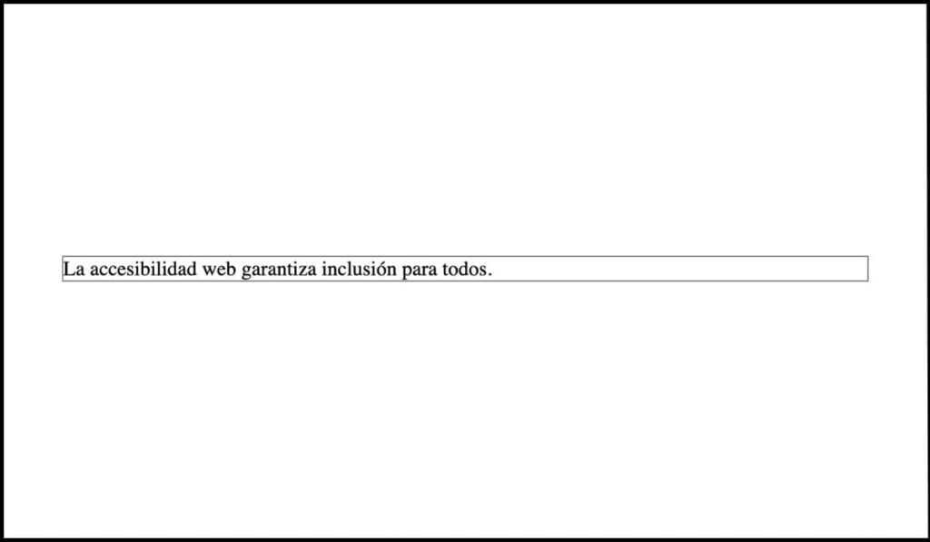 Ejemplo de solución accesible donde el texto se ajusta correctamente dentro de su contenedor al aumentar su tamaño, evitando recortes o pérdida de contenido.