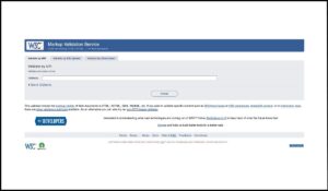 W3C Markup Validation Service, herramienta utilizada para verificar la validez del código HTML y corregir errores en etiquetas y atributos.