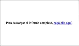 Ejemplo de enlace no específico con el texto 'haga clic aquí' sin indicar su propósito, lo que dificulta la accesibilidad.