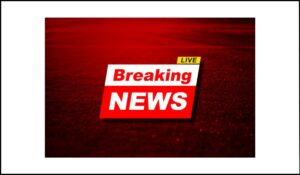 Banner rojo con el texto 'Breaking News LIVE', representando un contenido en movimiento que podría necesitar una opción de pausa para mejorar la accesibilidad.